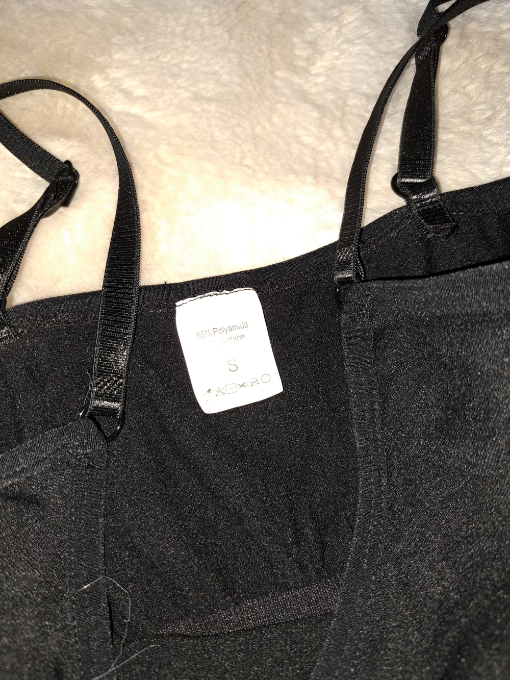 Black Shaping Bodysuit with Adjustable Straps NEW small - Picture 3 of 3